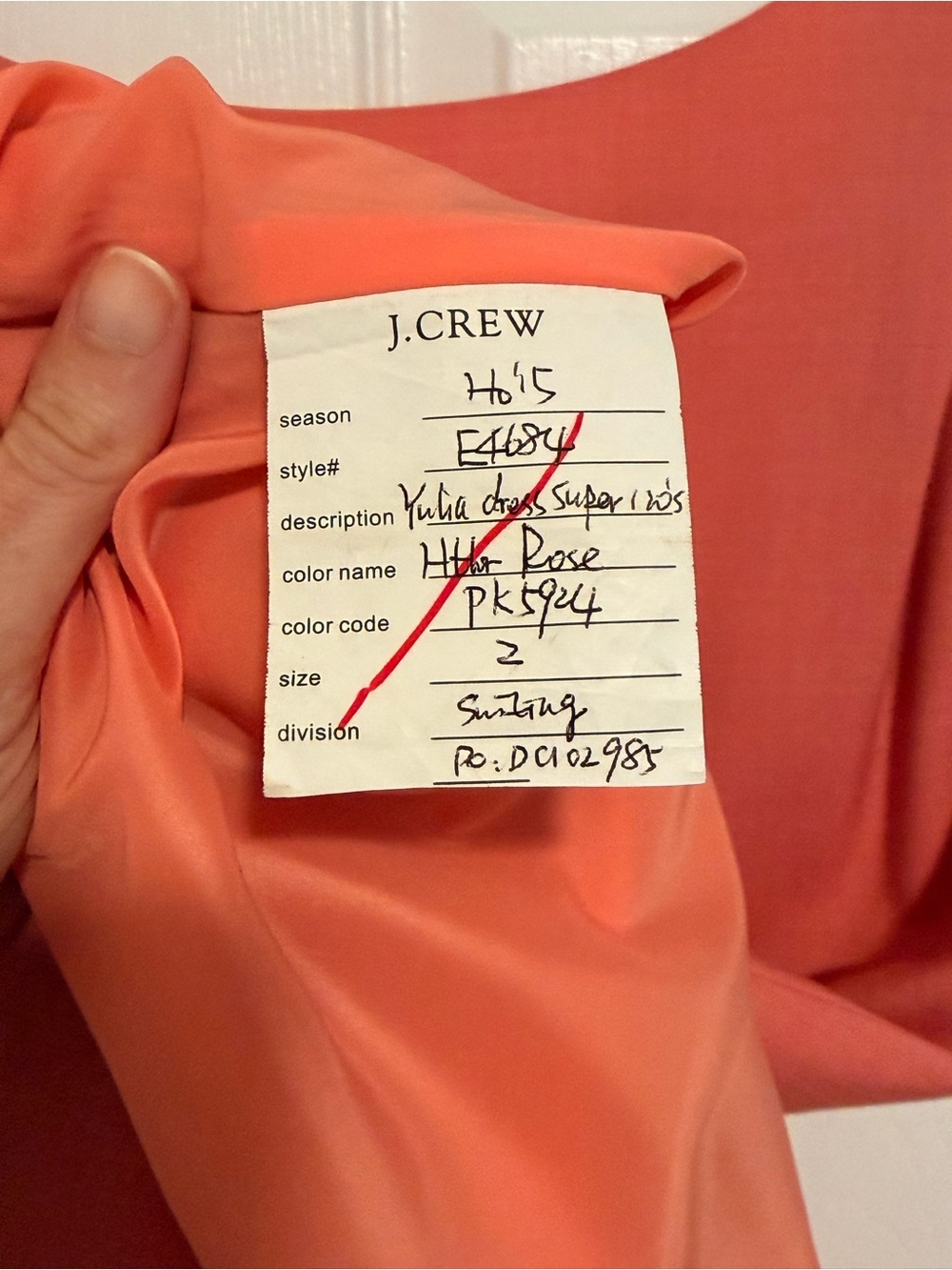 J. Crew Coral Cap-Sleeve Midi Dress - Picture 7 of 7